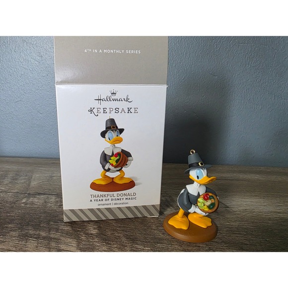 Hallmark Other - Hallmark Keepsake 2023 Thankful Donald Disney Magic Pilgrim Thanksgiving